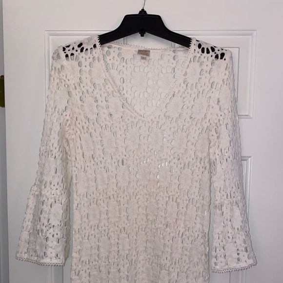 Milly Cabana White Swimsuit Coverup - Picture 2 of 3